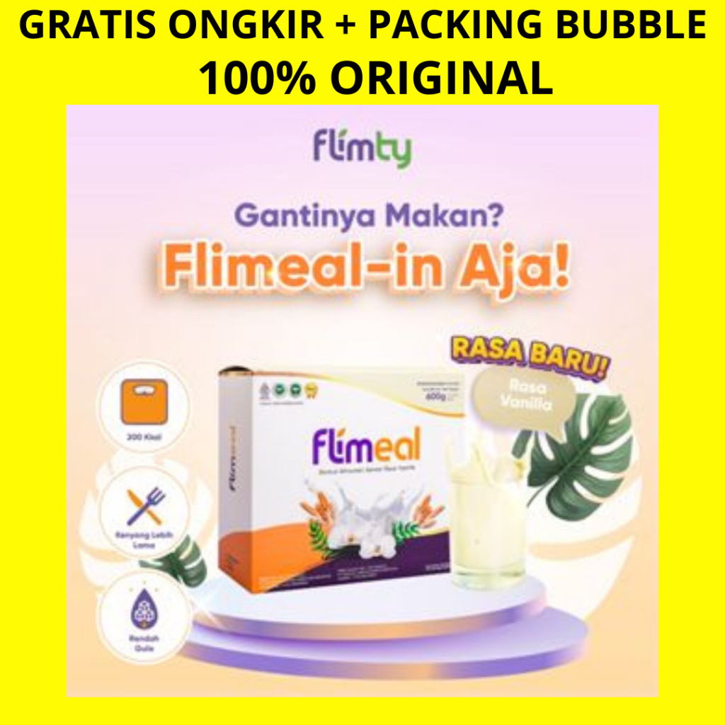 

FLIMEAL 1 BOX ISI 12 SACHET MEAL REPLACEMENT FLIMMEAL BY FLIMTY MINUMAN PENGGANTI MAKAN FLIMTI HALAL BPOM ORIGINAL