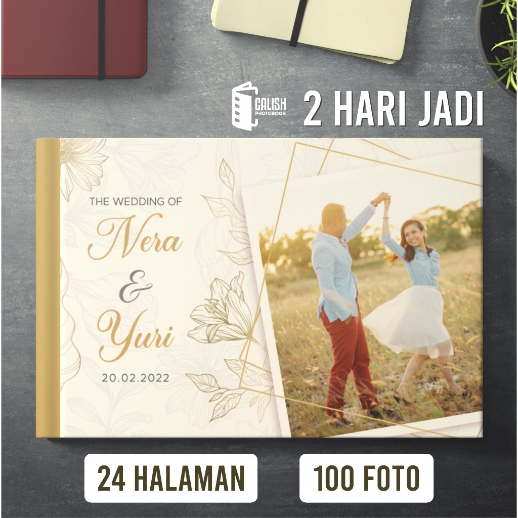 Photobook Wedding Hardcover / Album Foto 24 halaman / 100 foto