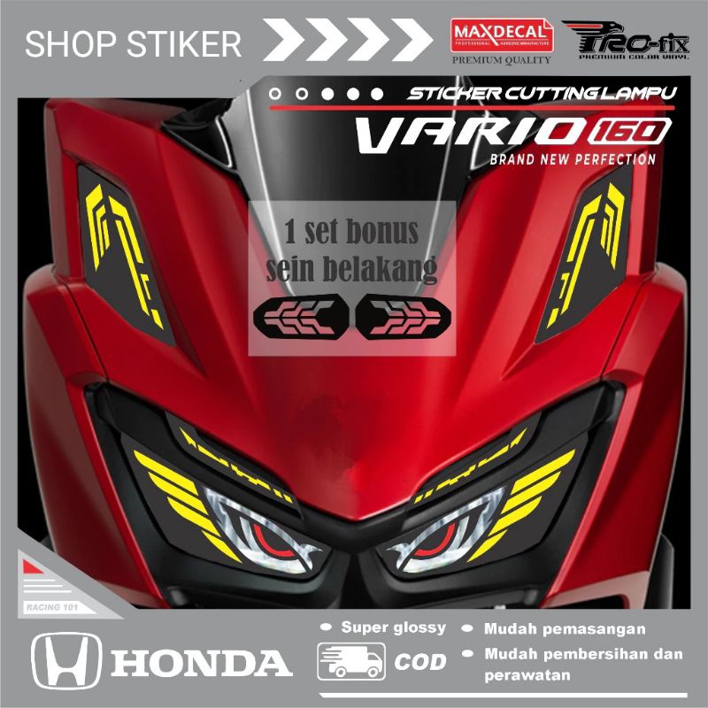 Stiker lampu vario 160 cc | stiker cutting Vario 160 | stiker Vario 160