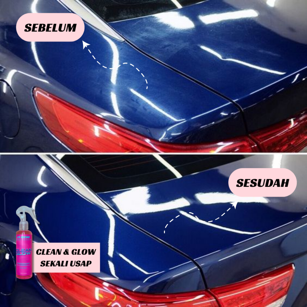 Pengkilap Body Motor & Mobil / Restorer Pengkilap dan Penghitam / Tahan lama / Daun Talas / Pengkila