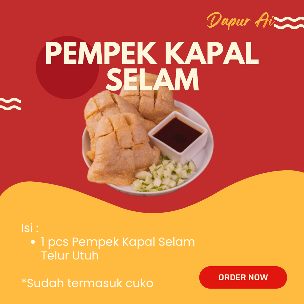 

Pempek Kapal Selam Telur Utuh