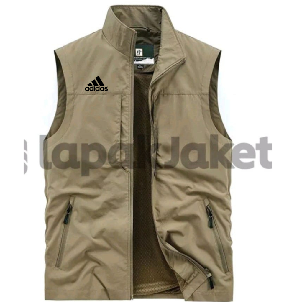rompi pria ADIDAS keren perasut / Rompi Vest ADIDAS Jaket Pria Wanita Parasut Keren