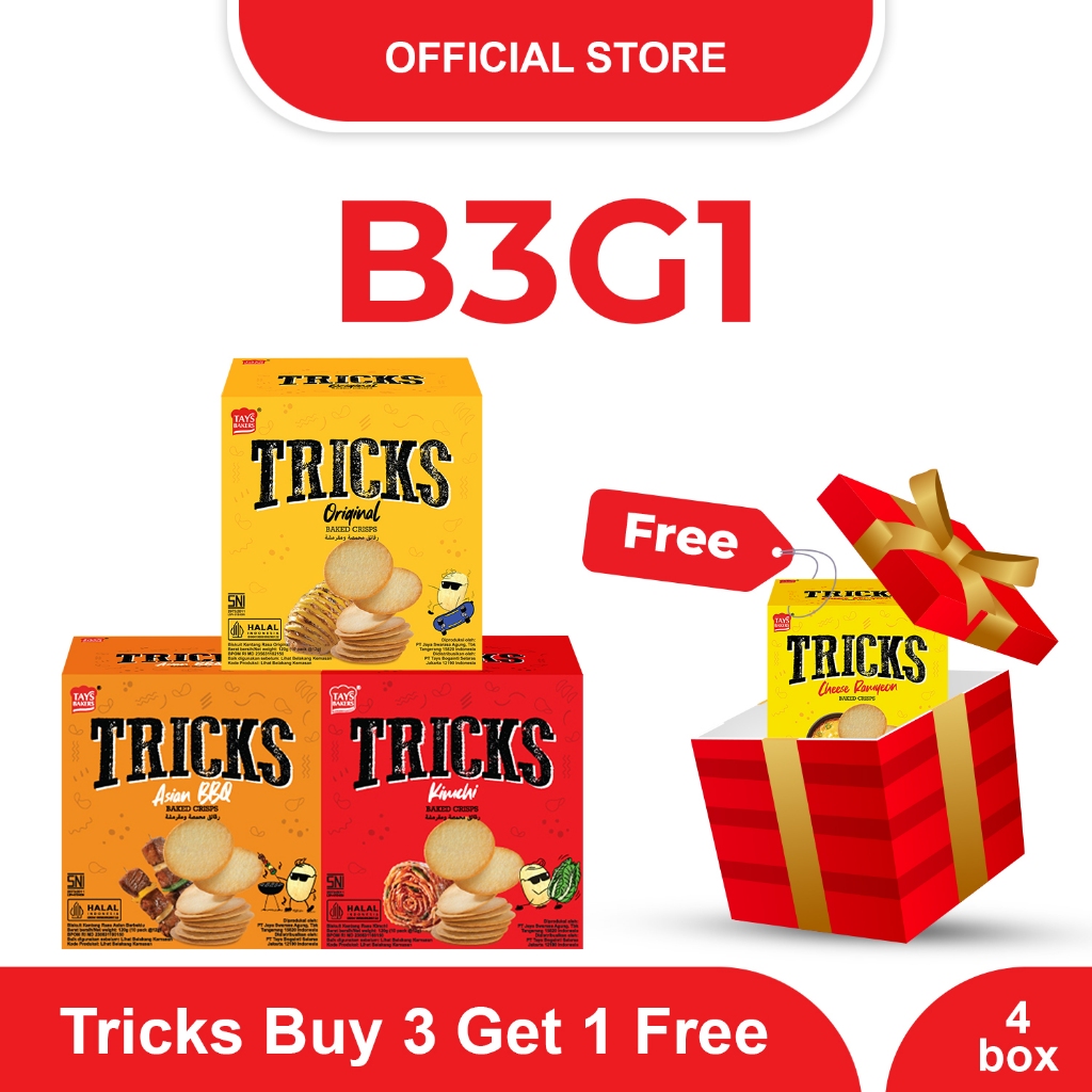 

Tricks Baked Crisps Buy 3 Get 1 Free