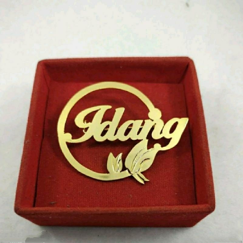 Bros nama Bros nama custom Bros nama lapis emas nama sendiri TERMURAH