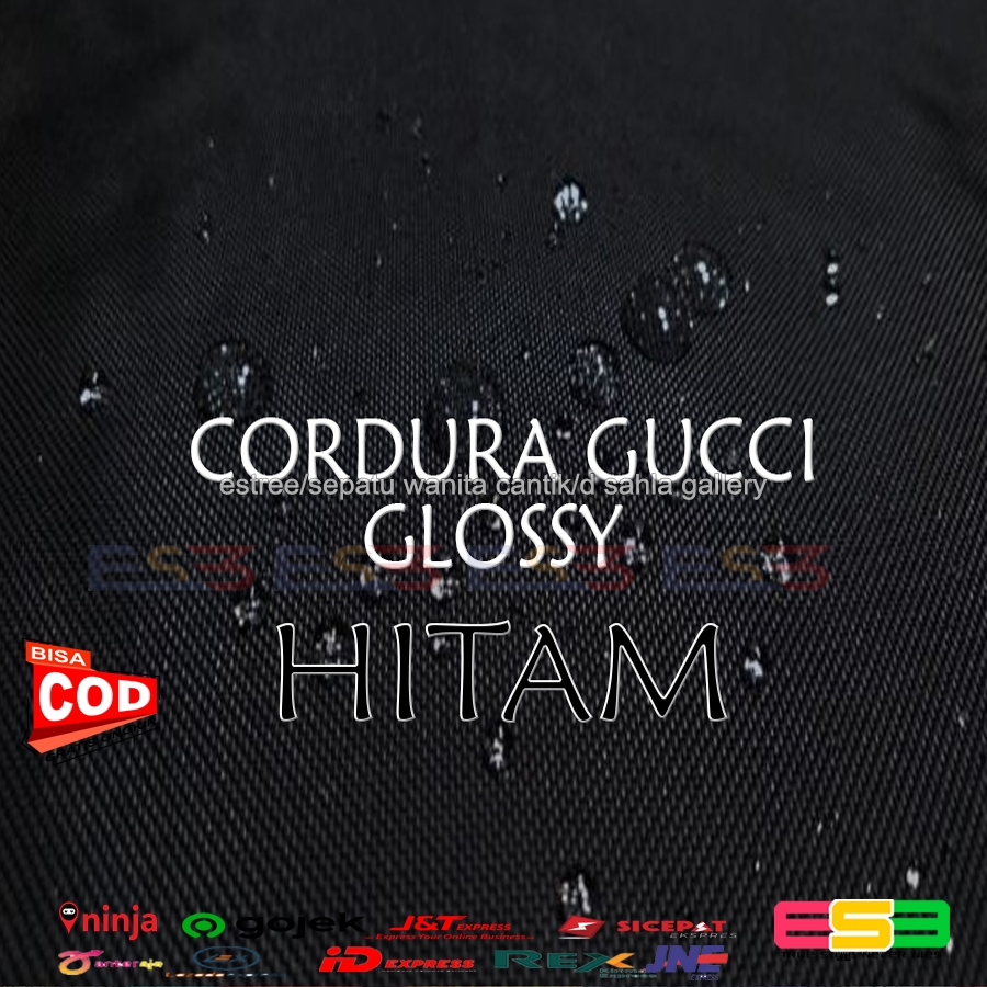 Kain Bahan cordura Guci Gucci waterproof meteran Bahan tas Polos Motif / Kain Cordura Cordurai 600d 
