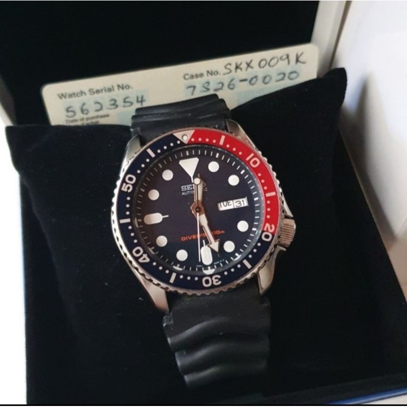 Seiko skx009 / skx009k1 Stainless Steel second