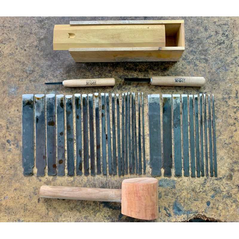 Set Pisau tatah ukir kayu isi 30pcs. ukuran 1,8mm