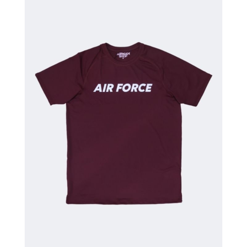 Air Force shirt / Kaos Air Force Maroon