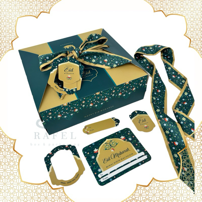 

5 Set Box Jinjing Twilly Daniah Box Idul Fitri 20x20x8 22x22x7