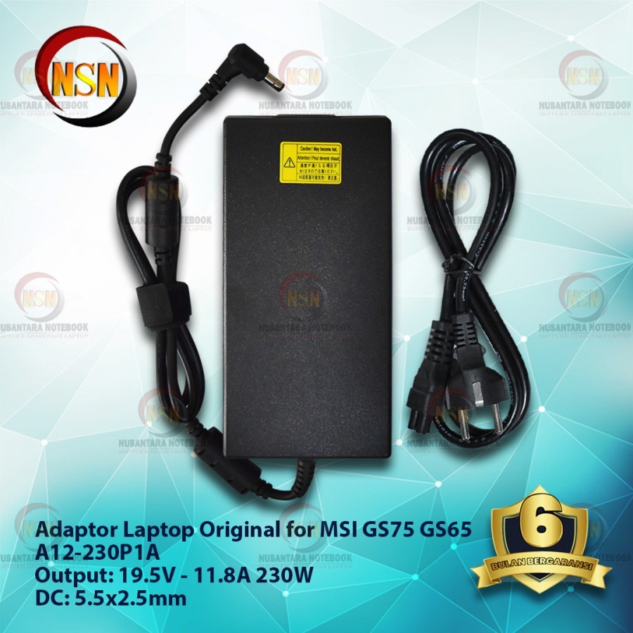 Adaptor CHICONY  MSI GS75 GS65 A12-230P1A 19.5V 11.8A 230W 5.5X2.5 ORI
