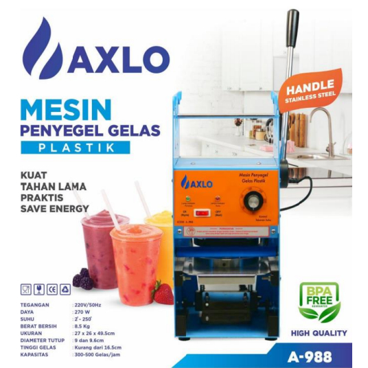 A-988 | A-928 | A-938 | CUP SEALER AXLO | MESIN PRESS GELAS PLASTIK | MESIN CUP SEALER MANUAL SEALIN