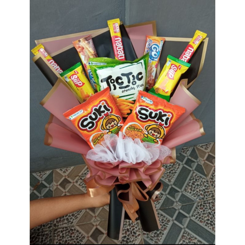 

Buket Snack, Buket wisuda, Buket ulang tahun, dan lain