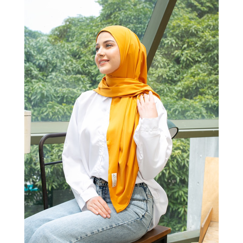 Hijab Instan Pashmina Mustard
