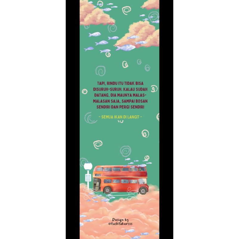 

Bookmark | Pembatas Buku | Penanda Buku | Custom Design