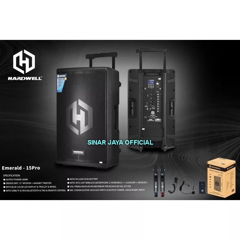 Portable Hardwell Emerald 15 Pro ORIGINAL