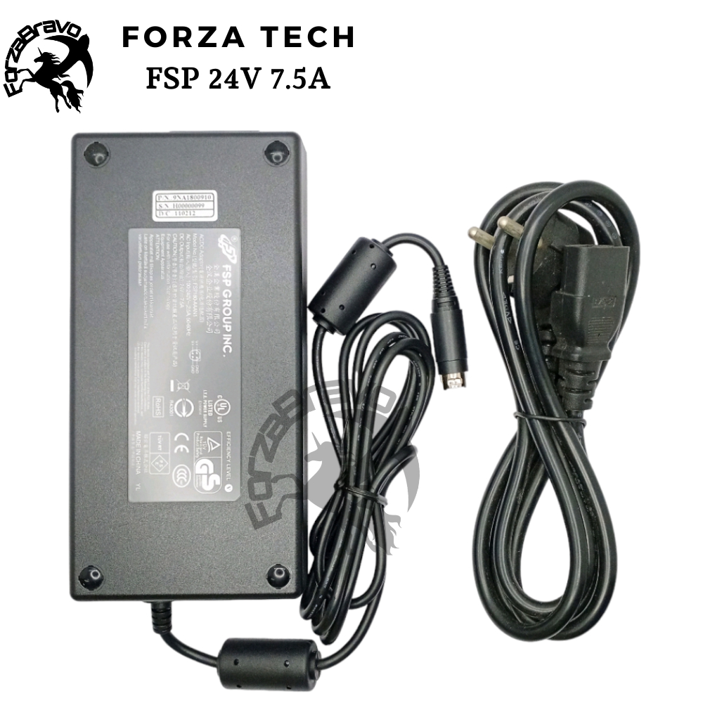 Adaptor FSP TARGA LT3010 CIRCULAR TFT LCD TV RINTER 3D Solidoret (24V 7.5A 4 PIN) New Bergaransi
