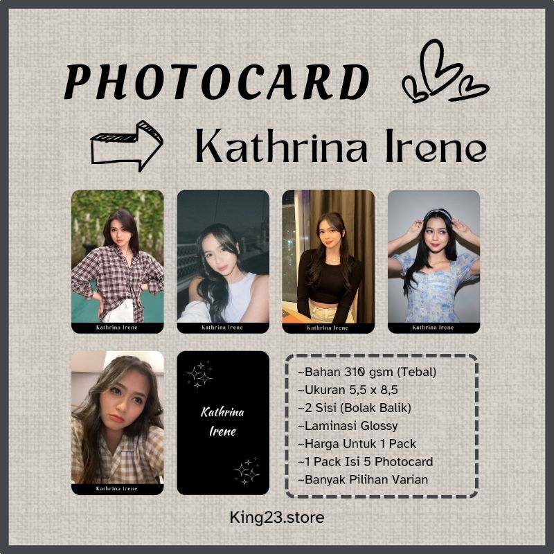 Photocard Kathrina JKT48,PC Kathrina Irene,Isi (5),PC Murah
