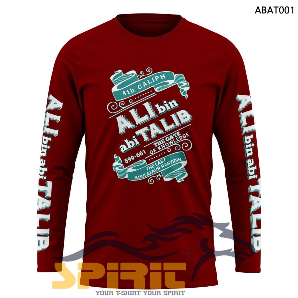 kaos ali bin abi thalib kaos dakwah tauhid islami khalifah ali bin abi thalib katun premium lengan p