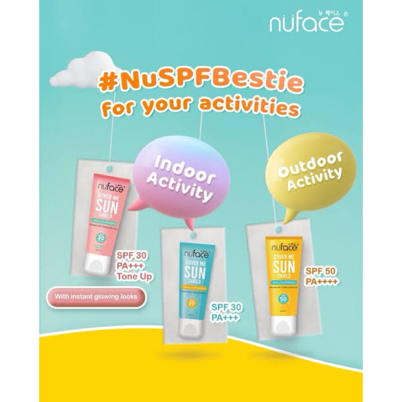 🩷rafacosmetics.id🩷nuface cover me sun shield spf 30&50