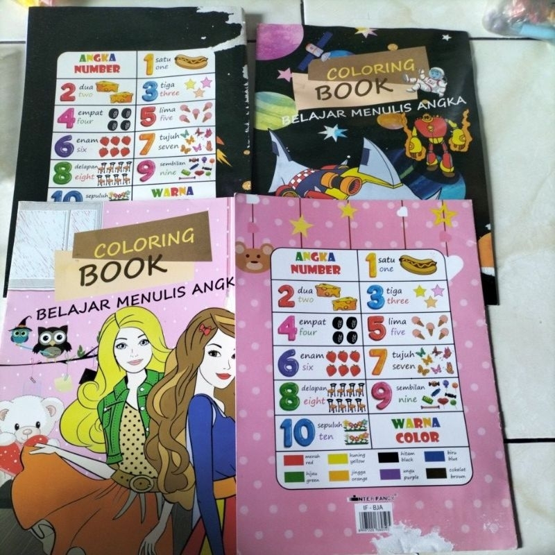 

Buku mewarnai 2 in 1 mewarnai dan menulis