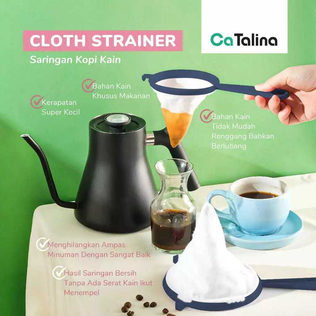 Strainer Saringan Penyaring Kopi Saringan Teh Saringan Dapur 10cm - CATALINA BPSTR 02/10