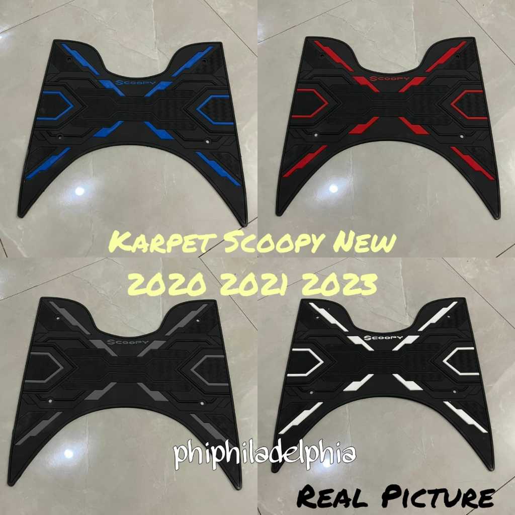 KARPET KAKI SCOOPY / PIJAKAN KAKI / ALAS KAKI SCOOPY NEW WARNA KARET SCOOPY NEW 2020-2021-2022-2023