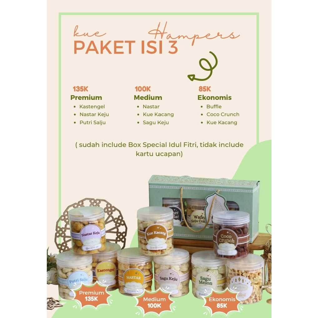 

HAMPERS LEBARAN EKONOMIS ISI 3TOPLES