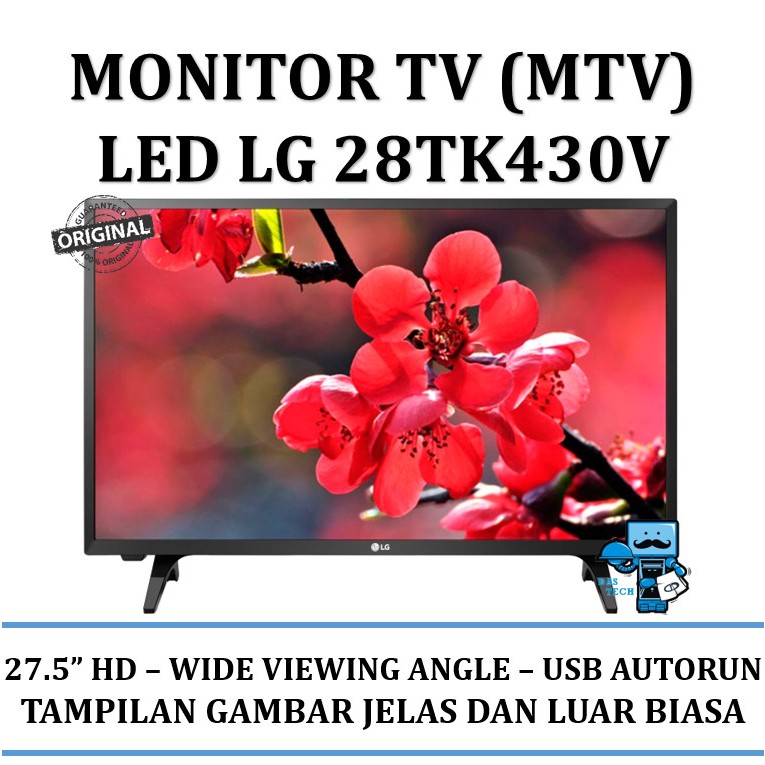 Monitor LED LG 28TK430V Monitor TV (MTV) - Garansi Resmi