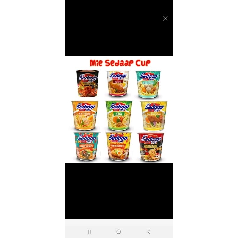 

MIE SEDAAP CUP