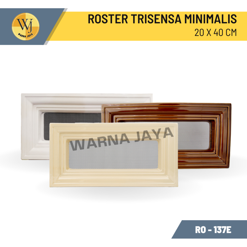 Roster Minimalis 20x40cm / Rooster / Keramik Trisensa / Roster Kawat Nyamuk (RO-173E)