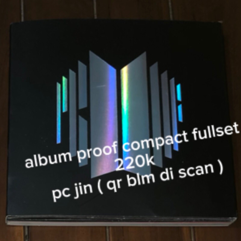 preloved album bekas korea bts proof compact fullset sealed