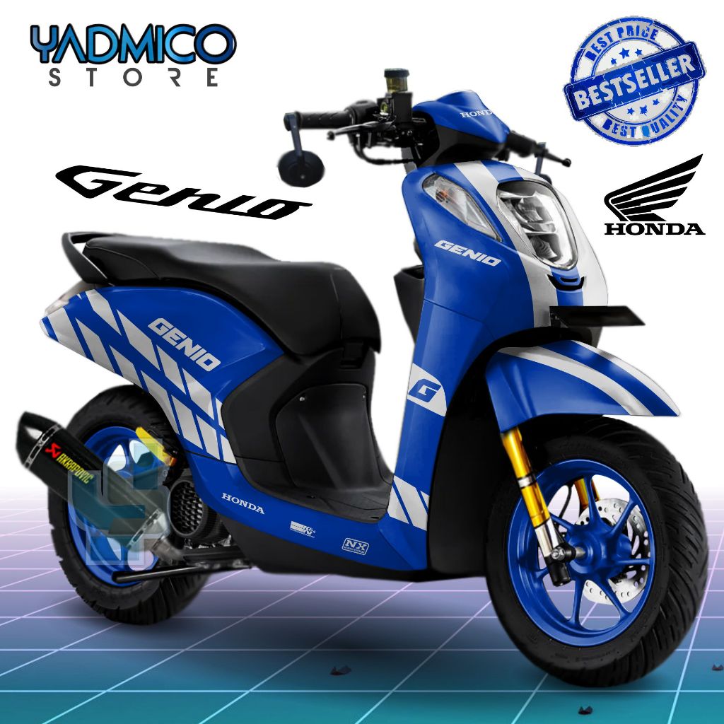 Decal Genio Full Body - Stiker Motor Honda Genio Full Body - Dekal Genio Full Body - Striping Genio 