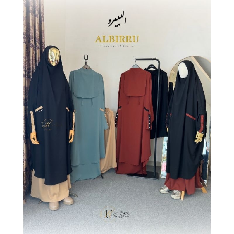 ONE SET KHIMAR SYAR'I PREMIUM UNTUK UMROH | FRENCH KHIMAR SYAR'I [ ALBIRRU SERIES]