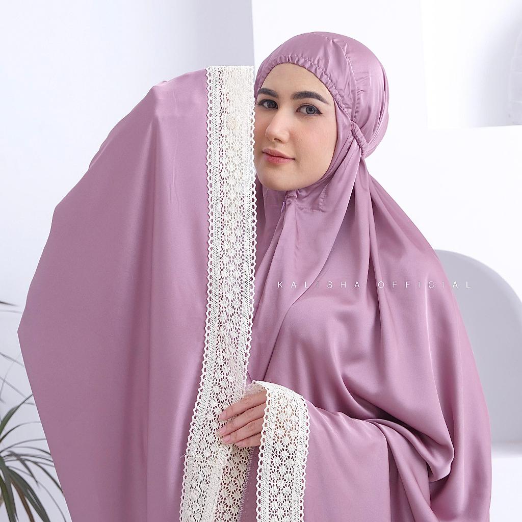 Kalisha - Mukena Dewasa Armany Silk Satin Ukuran Jumbo