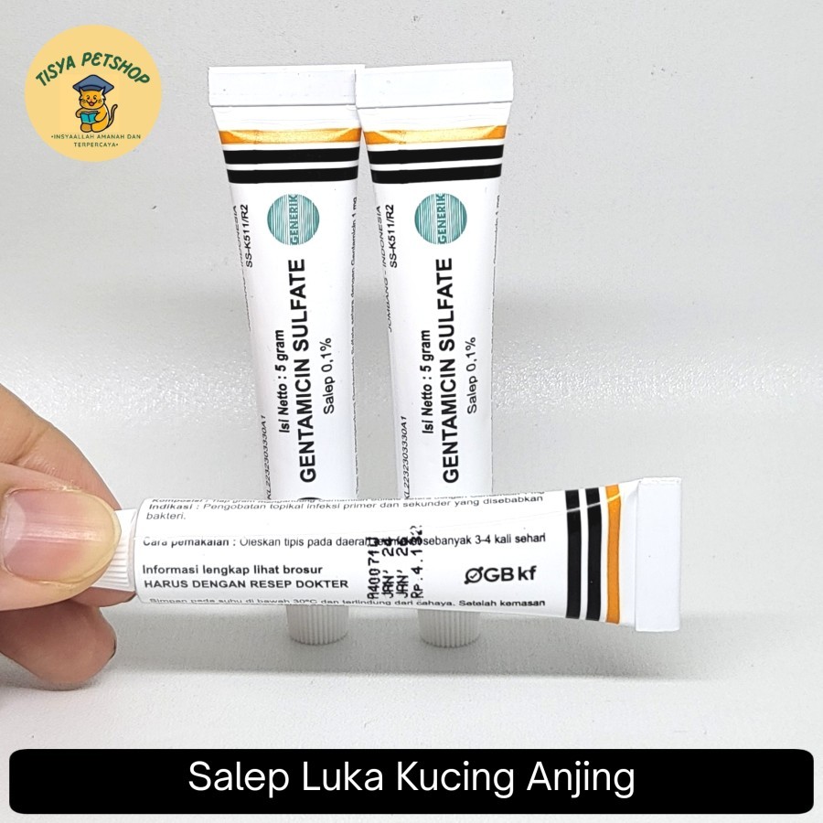 Salep Luka Kucing Anjing Cat Dog Hewan Genta - Salep Luka Bakar Nanah