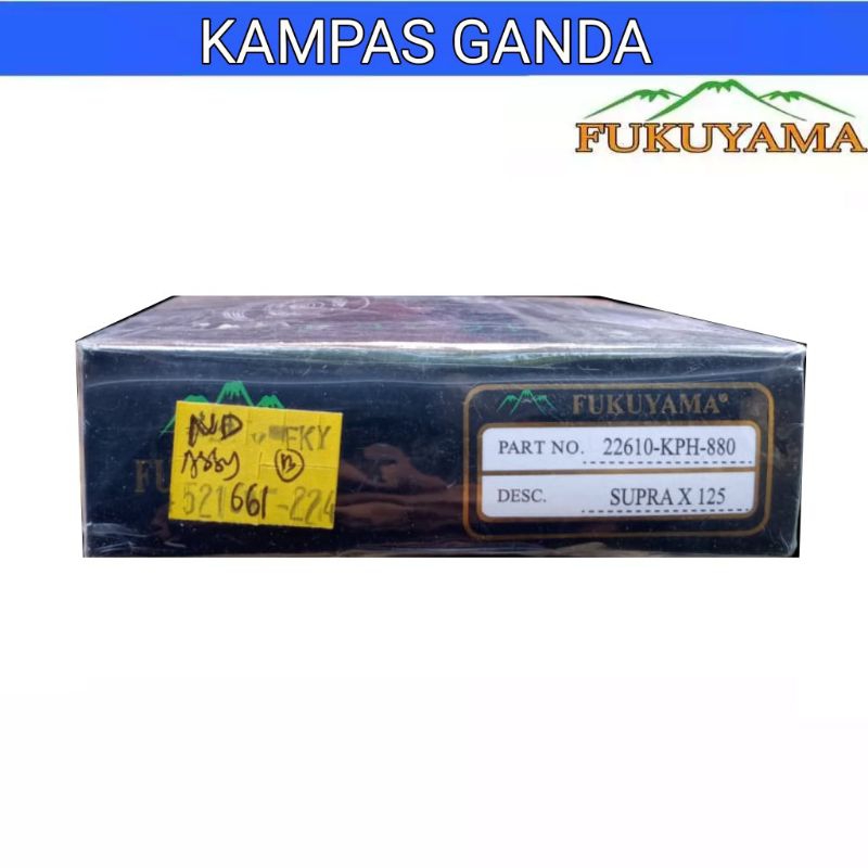 Kampas Ganda Komplit Assy Fukuyama Karisma Supra X 125 Lama New Karbu ( 22610-KPH-880 )