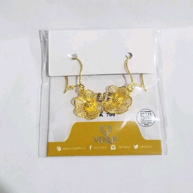 Anting Kait Kendari Koleksi Josean Elegant Hadiah Ibu Emas Asli