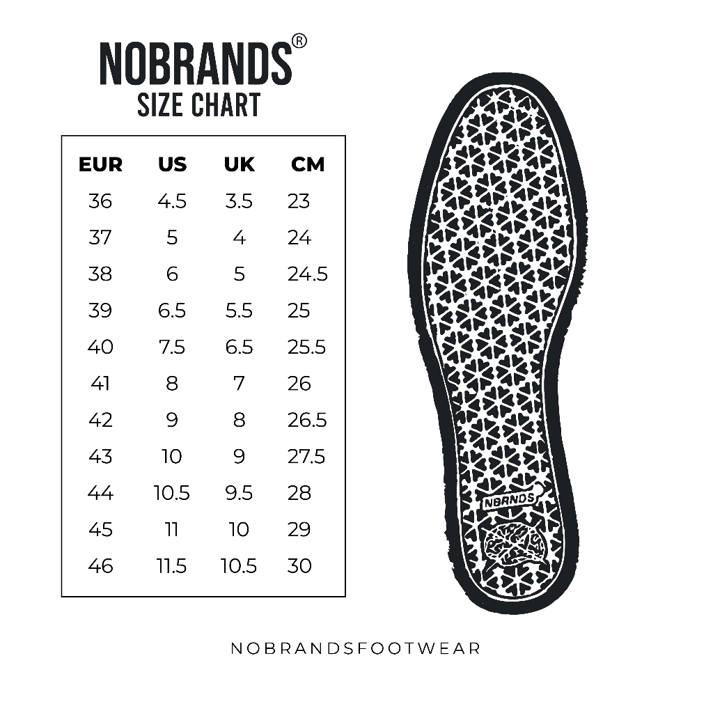 ORIGINAL NoBrands Footwear - Sepatu Slip On Polos "Selop Bw Basic" #LocalPride - Sepatu Sneakers