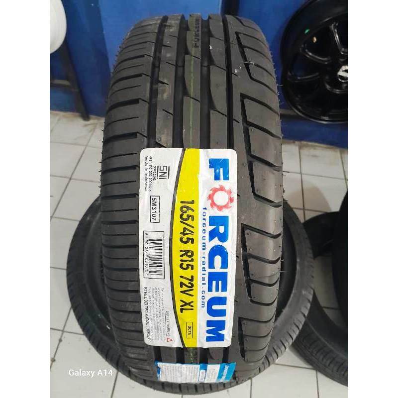 BAN MOBIL TUBLES R15 FORCEUM OCTA 165 45 RING 15 BAN RADIAL PRODUKSI LOKAL