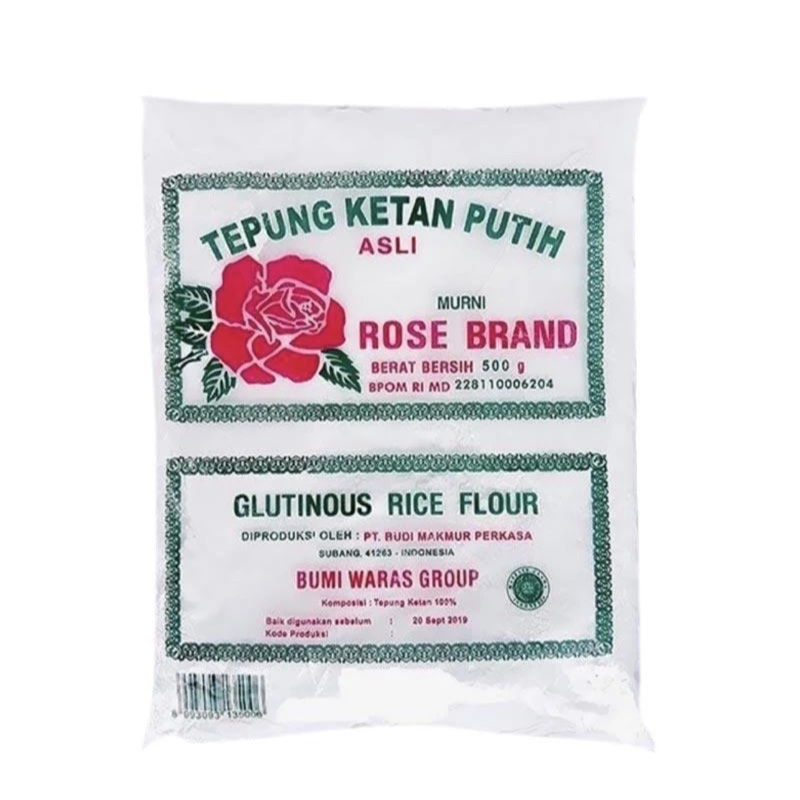 

rose brand tepung beras ketan putih 500 gram