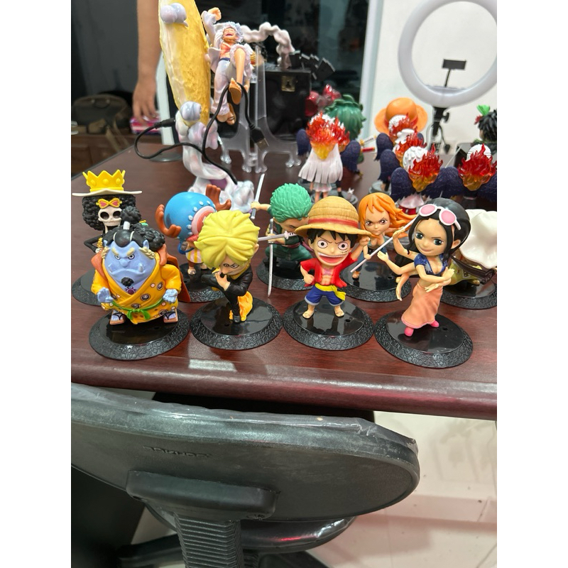 (Fullset) Action Figure One Piece Bajak Laut Kru Mugiwara Crew