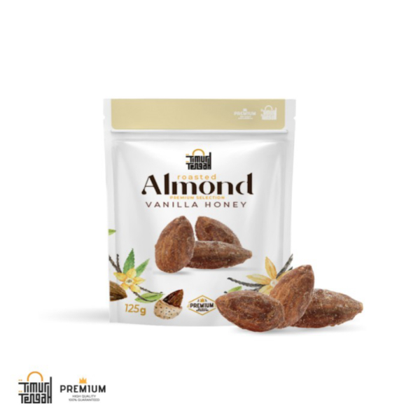 

Promo Timur Tengah Kacang Almond Vanilla Honey 125 gr High Quality Limited