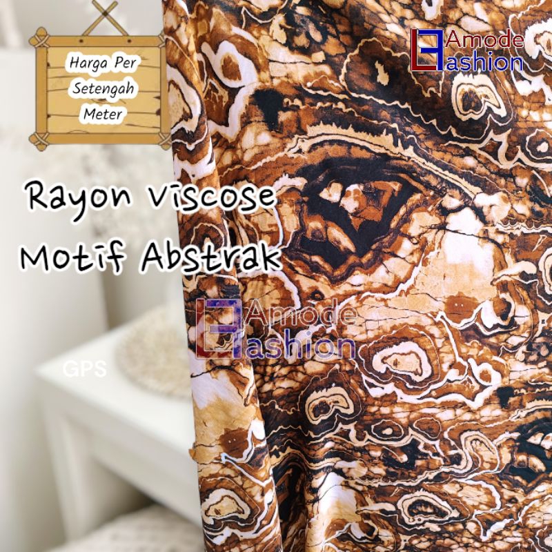 Rayon Viscose Motif Abstrak