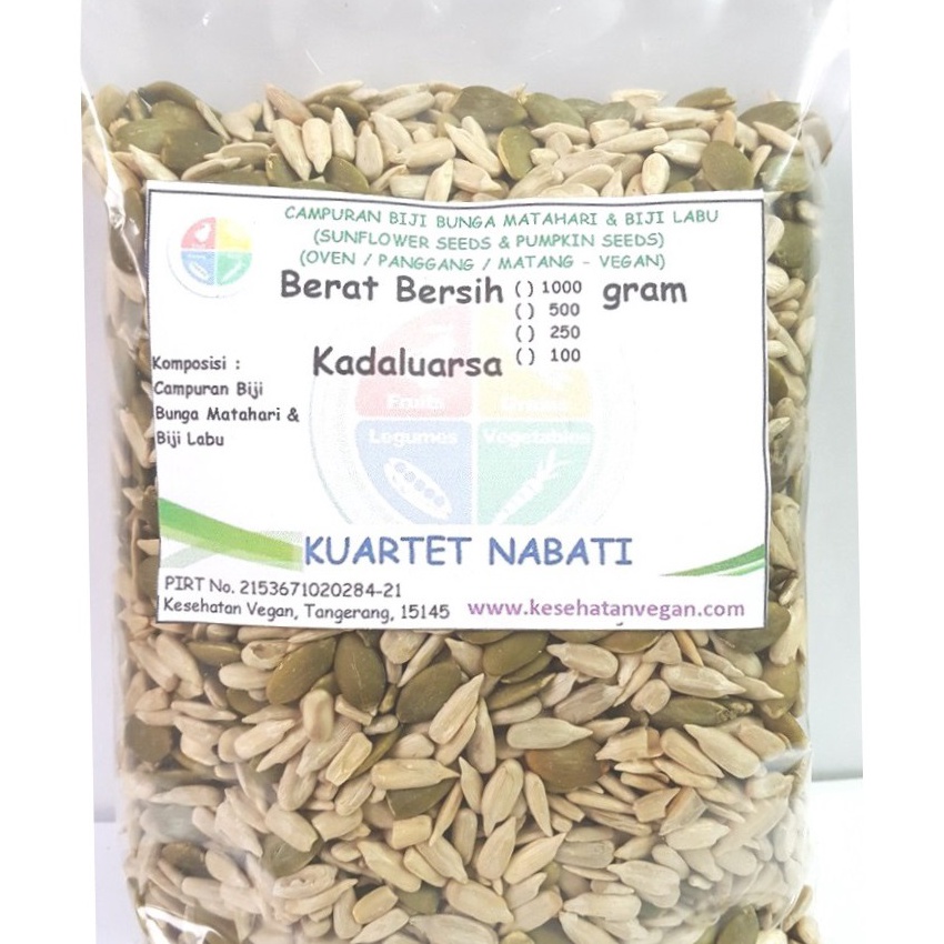 

KP8 5gr Roasted Campuran Biji Labu Pumpkin Seed Biji Bunga Matahari Sunflower Seed Panggang