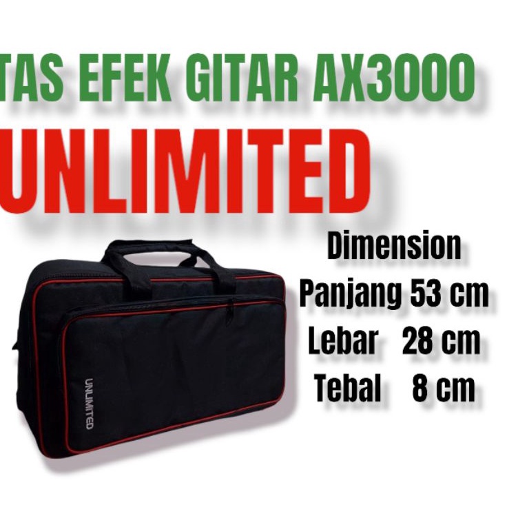 TAS EFEK GITAR AX 3 BOSS GT 8 panjang 53 cm c 28cm x 8 cm ART Q8Z2
