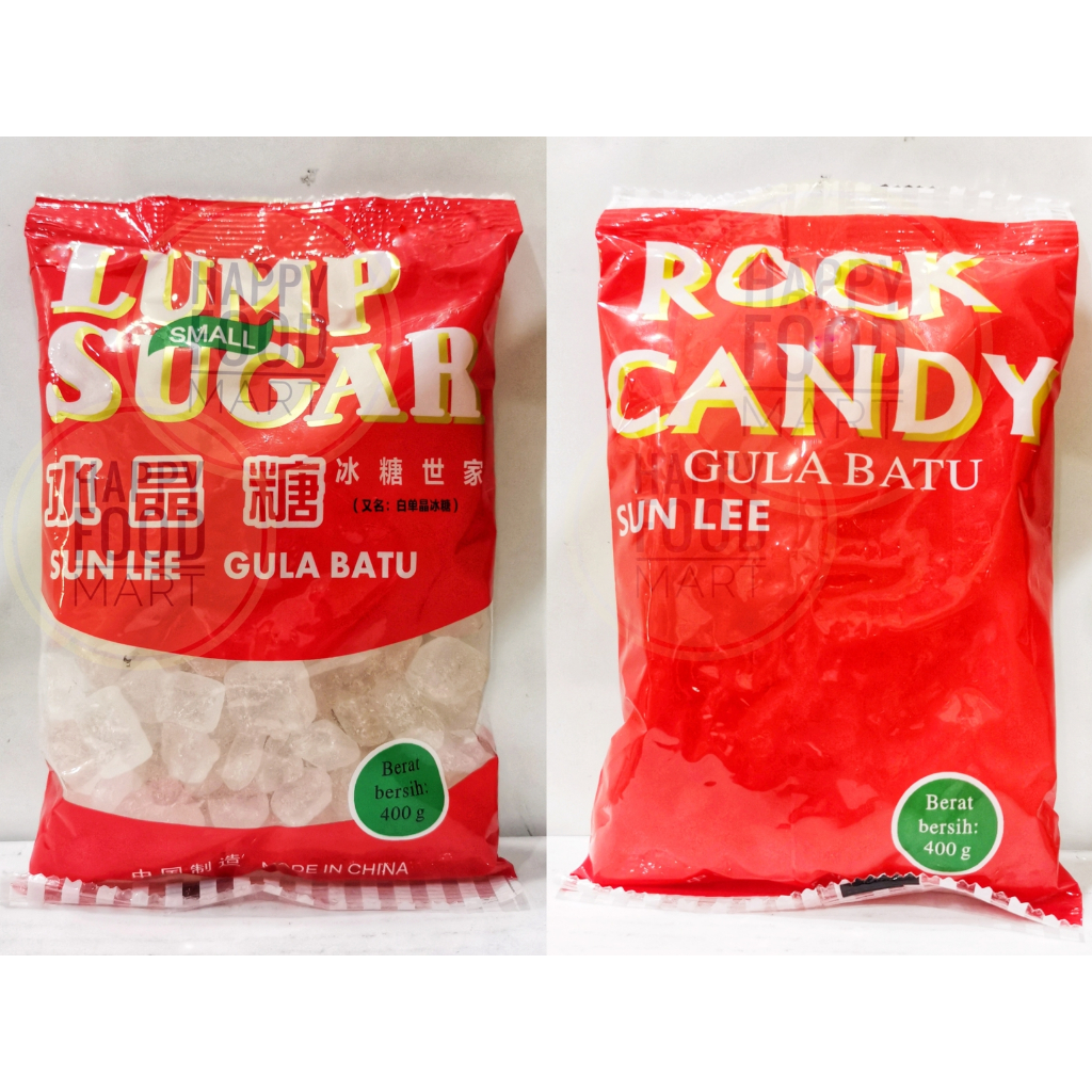 

[BPOM RI] SUN LEE LUMP SUGAR 400 GRAM/GULA BATU ASLI/SUNLEE ROCK CANDY/ROCK SUGAR/GULA KRISTAL KECIL