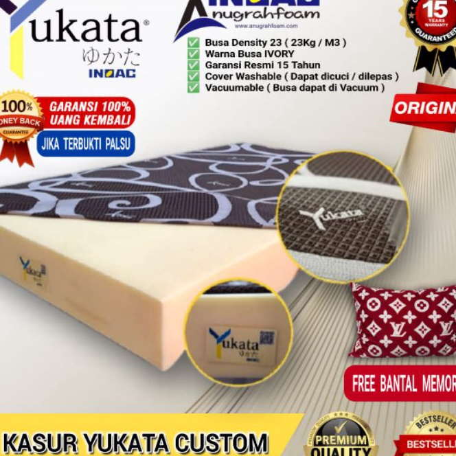 Bonuskan ORIGINAL KASUR BUSA INOAC YUKATA  KASUR INOAC ASLI  KASUR BUSA UTK KAMAR TIDUR GARANSI 15 T