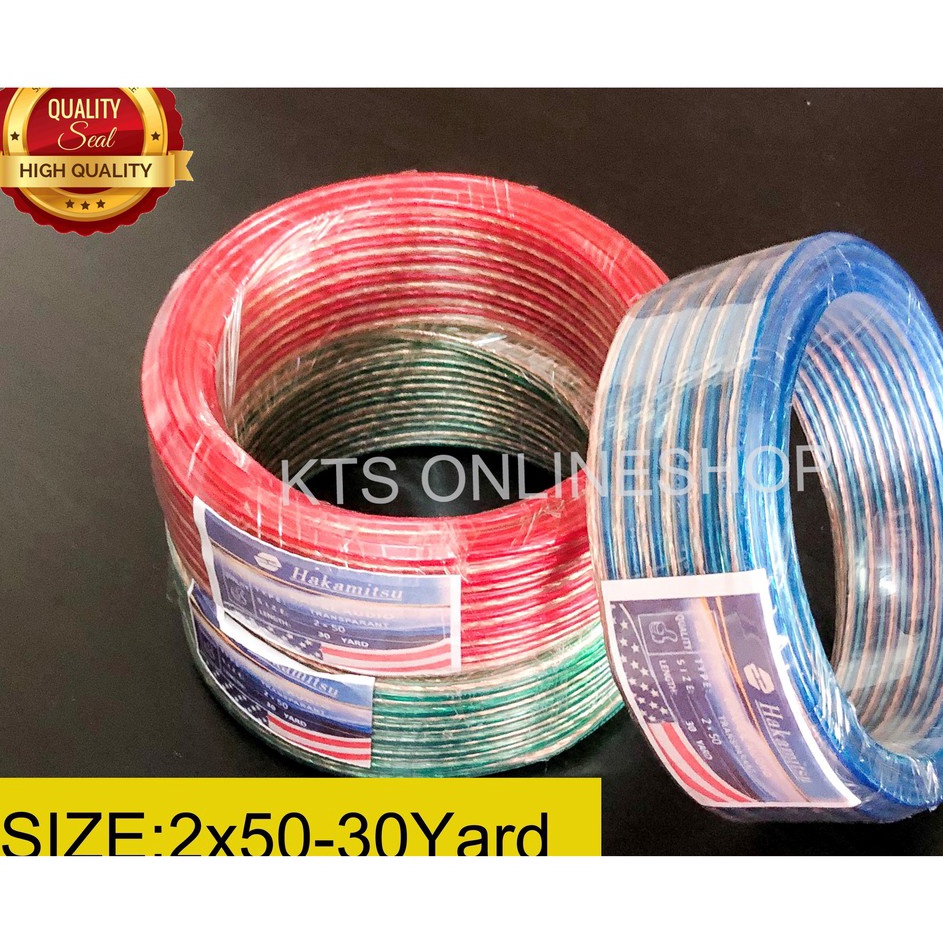 ka KABEL LISTRIK TRANSPARAN KABEL SERABUT PER ROL 2 X 5 2x5x3YARD Stok Banyak