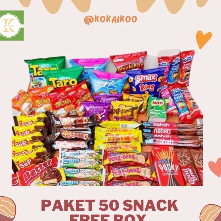 

KI3 PAKET SNACK ISI 5 PCS GIFT BOX FREE UCAPAN HARI GURUANNIVERSARYULANG TAHUN DLL
