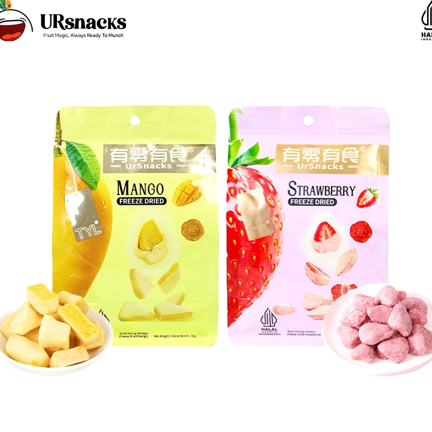 

Istimewa URSNACKS Bundle Of 2 Freeze Dried Keripik Sehat Strawberry Mango